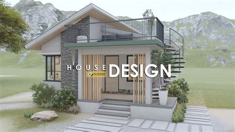 Small House Design With Roof Deck 650m X 800m 52 Sqm 2 Bedroom