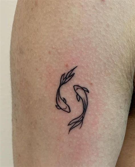Pisces Koi Fish Tattoo In 2021 Matching Tattoos Simplistic Tattoos
