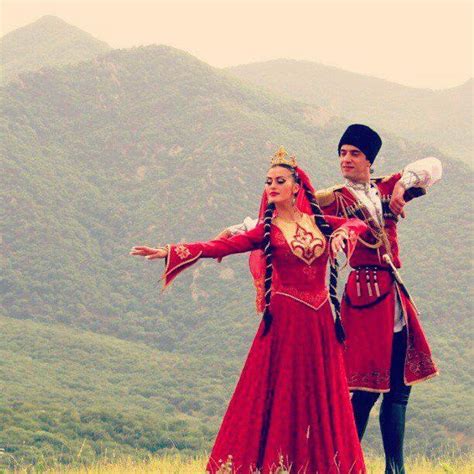 Circassian Azerbaijan Dance Folk Dance