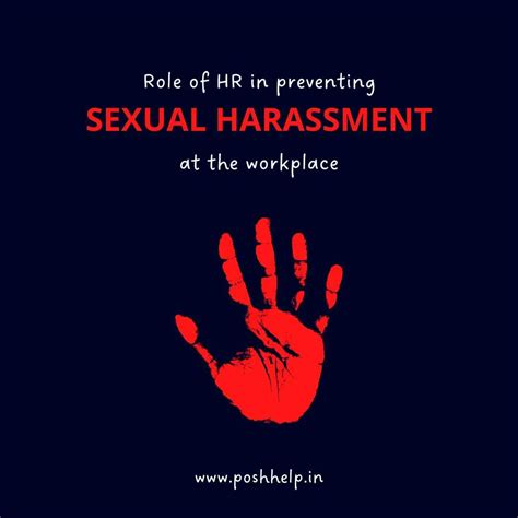 Role Of Hr In Preventing Sexual Harassment At Workplace Poshhelp