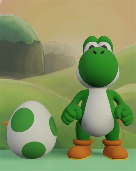 Stl File Yoshi And Yoshi Egg・template To Download And 3d Print・cults