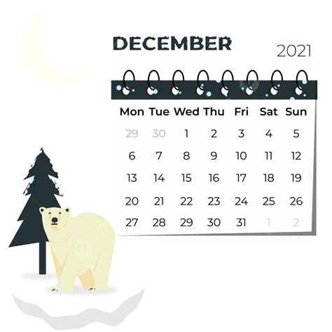 December Calendar Vector Hd Png Images December Calendar December