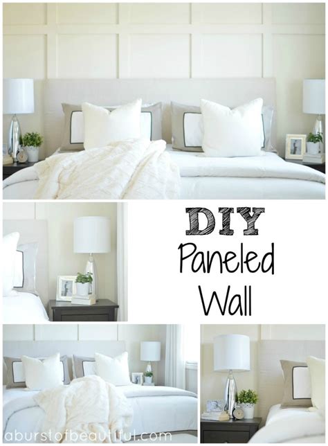 Stunning master bedroom ideas from soho house. DIY Paneled Wall | DIY Wainscoting - Ella Claire & Co.