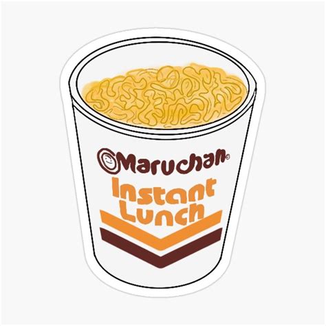 Maruchan Instant Lunch Ramen Cup Sticker For Sale By Margaret H