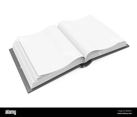 Open Blank Book Isolated Stock Photo Alamy