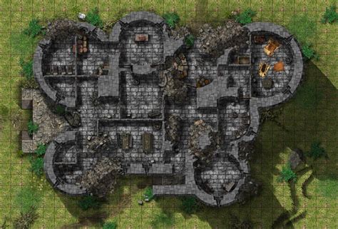 Lmop Cragmaw Castle Ppi X Battlemaps Dungeon Maps Tabletop Rpg Maps Fantasy