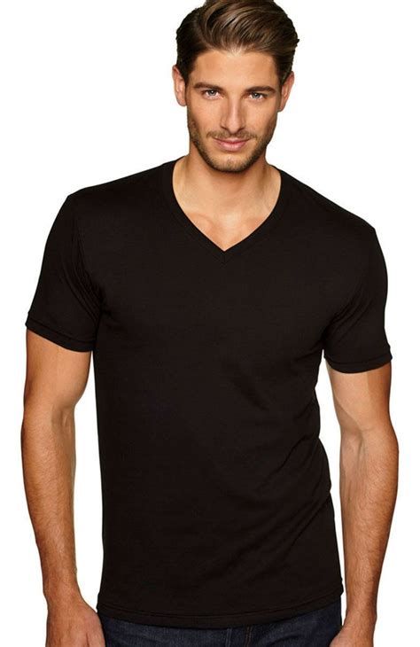Next Level Premium Mens V Neck T Shirt Ultra Soft Basic Plain V Neck Tee N3200 Mens Tshirts