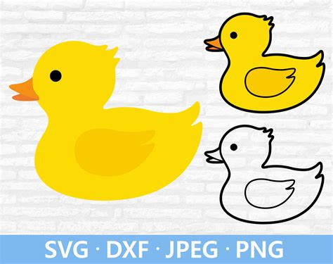 Duck Svg Rubber Ducky Svg Cute Baby Duck Svg Cut File For Etsy Finland
