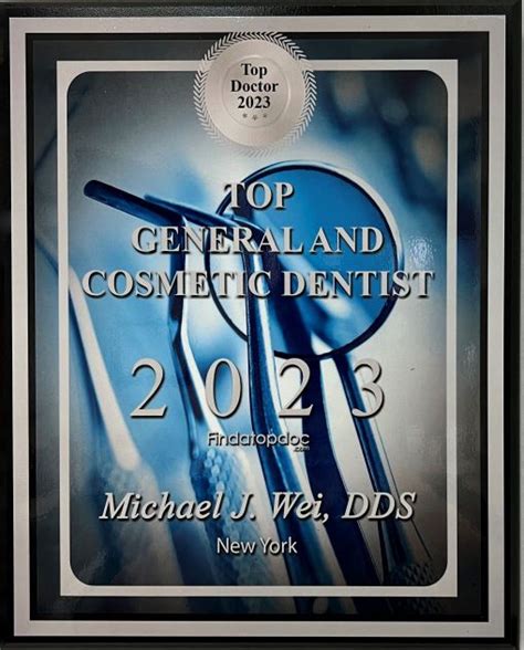 Dr Michael J Wei Earns Top General And Cosmetic Dentist Award