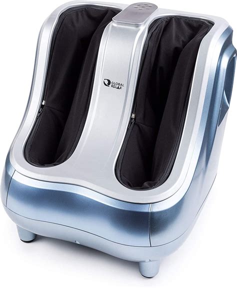Vitalzen® Pro Foot And Leg Massager Blue New 2021 Model Kneading Pressure Massage Foot