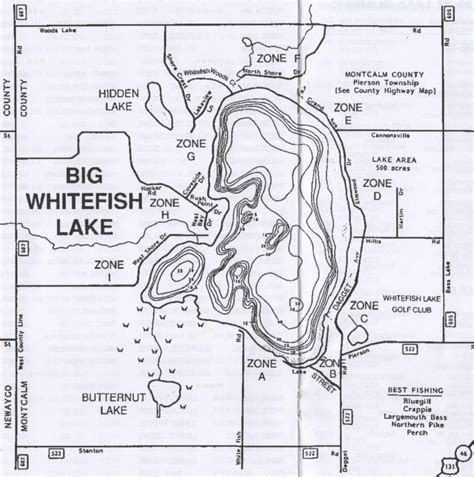 Zone Map Big Whitefish Lake Association