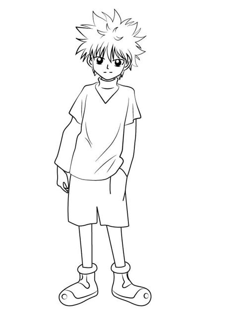 Killua Hxh Malvorlage Coloriages Gon Supercoloriage Ausmalbilder