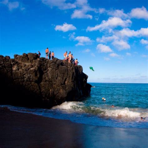 Cliff Jumping At The North Shore In Oahu Hawaii Travel Picture Oahu