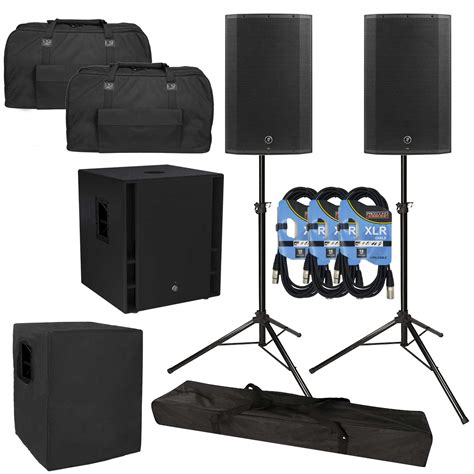 Mackie Thump15a Powered Speakers And Thump18s Subwoofer Package