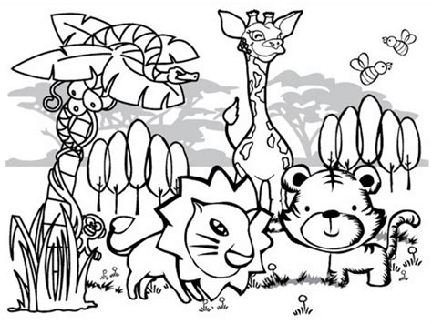 20 Free Printable Animals Coloring Pages