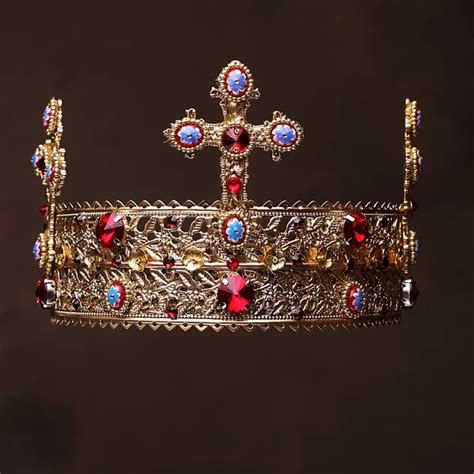Suletu Red Victorian Crown Red Queen Crown Custom Crown Custom