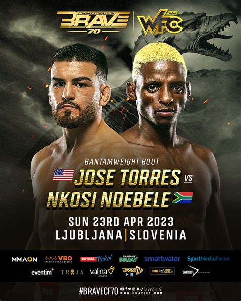 Jose Shorty Torres Vs Nkosi Ndebele Scheduled For Brave Cfs Return To Slovenia Fightbook Mma