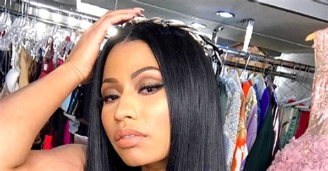 Nicki Minaj Lets It All Hang Out In Topless Dressing Room Selfies