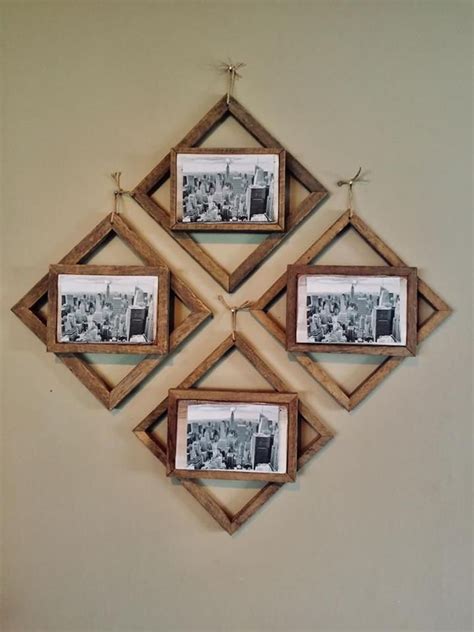 4 Beautiful Farmhouse Diamond Picture Frames, rustic picture frames | Rustic picture frames ...