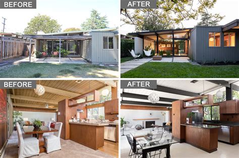 Before And After A Mid Century Modern Remodel That Respects The