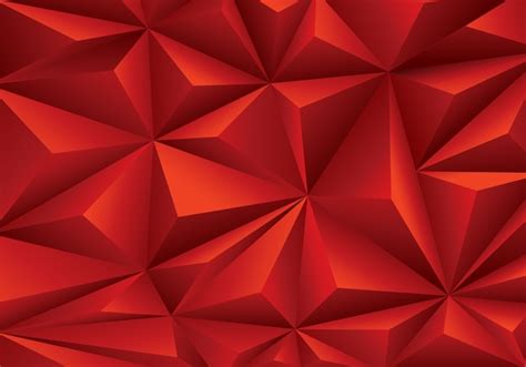 Premium Vector Abstract Red Triangle Polygon Pattern Background