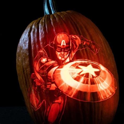 Captain America Pumpkin Between The Pages Blog