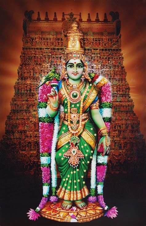 Meenakshi Amman Temple Madurai Hindu Deities Shakti Goddess Durga