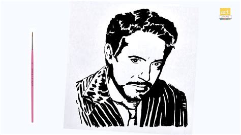 Downey Junior Robert Downey Jr Step By Step Drawing Portrait Drawing
