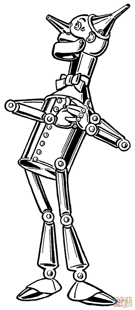 Tin Woodman Coloring Page Free Printable Coloring Pages
