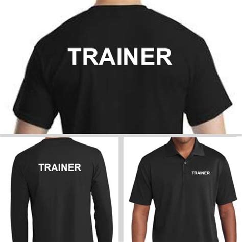 Custom Printed Trainer Shirts Personal Trainers