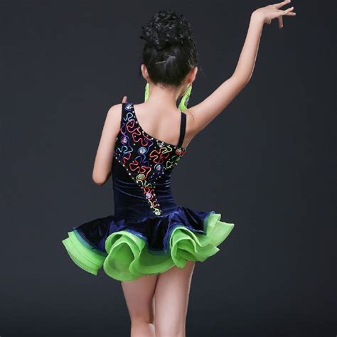 Kids Sexy Lace Dance Costumes Competition Dresses Dress Salsa Dancewear