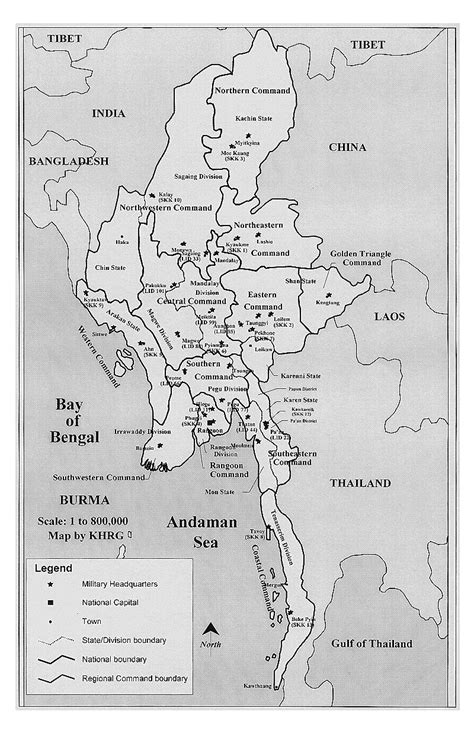 Carta da empresa em mianmar; Mapa administrativo de Myanmar | Birmania | Asia | Mapas ...