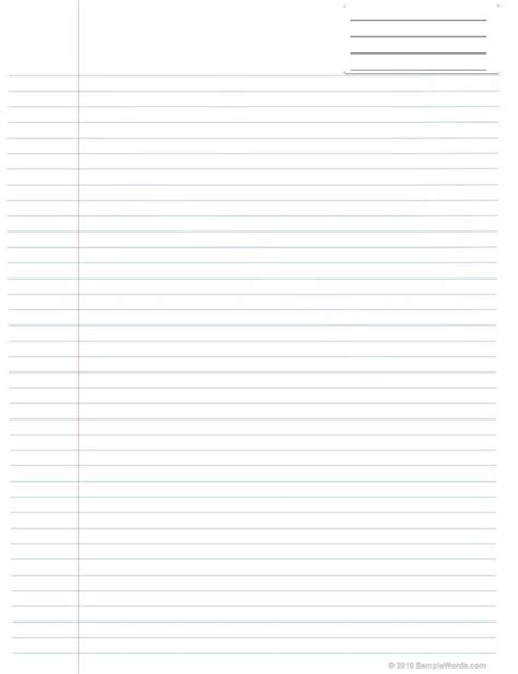 Lined Paper Pdf Printable Project Paper For Free Download Paper