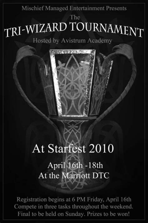 Tri Wizard Tournament Returns To Starfest 2010 Avistrum Academy Of Sorcery