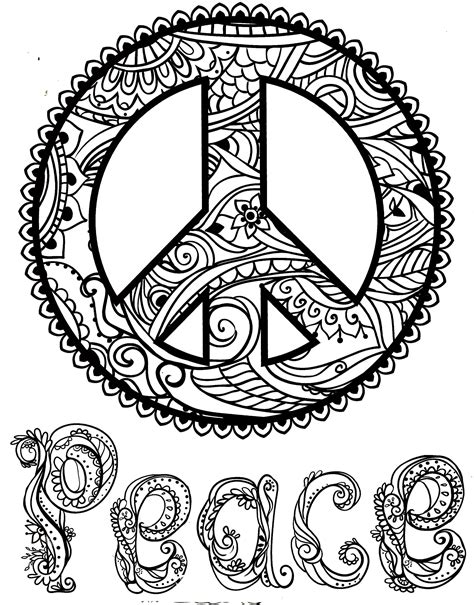Free Hippie Coloring Pages Pdf In 2023 Coloring