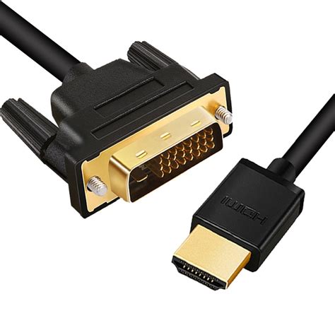 Hdmi To Dvi Cable 241 Pin Adapter Gold Plated Male To Male Cable For