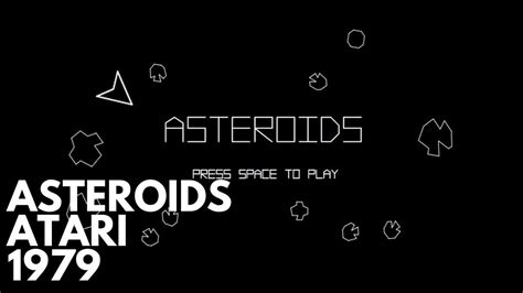 Asteroids Juego Retro Atari 1979 Gaming Retrogaming Retrogames