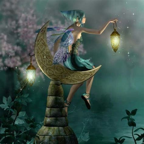 Moon And Fairy Fairy Magic Fairy Angel Fairy Dust Fairy Land Fairy