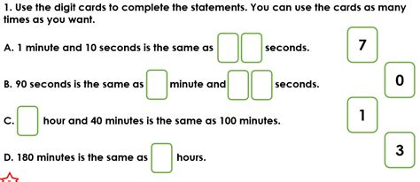 1 hr = 60 min to convert 40 hours into minutes we have to multiply 40 by the conversion factor in order to get the amount from hours to minutes. Year 4: Hours, minutes, seconds...