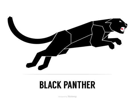 Abstract Silhouette Of A Black Panther Vector 193531 Vector Art At Vecteezy