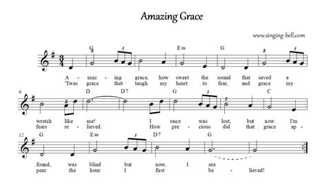 How To Play Amazing Grace Piano Sheet Music Chords Notes