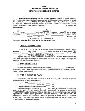Model Contract Prestari Servicii Fill Online Printable Fillable