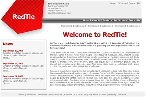 Free Dreamweaver Templates Dreamweaver Club