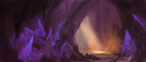 Crystal Cave By Noahbradley On Deviantart Crystal Cave Purple Art