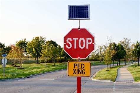 Solar Stop Signs At Delnor Hospital Solar Traffic Systems Inc