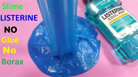 Diy Listerine Slime How To Make Slime No Glue With Listerine No Borax