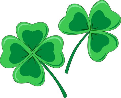 Four Leaf Lucky Clover St Patricks Day Symbol 18925387 Vector Art At