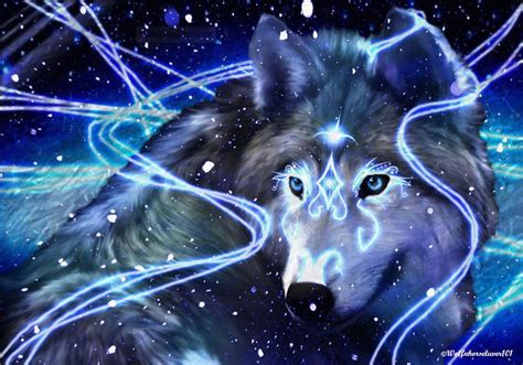 Blue Wolf Spirit Wolf Spirit Animal Wolf Spirit Fantasy Wolf