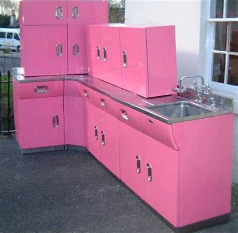 The history of it is quite fascinating. Vintage English Rose metal kitchen cabinets - from ...
