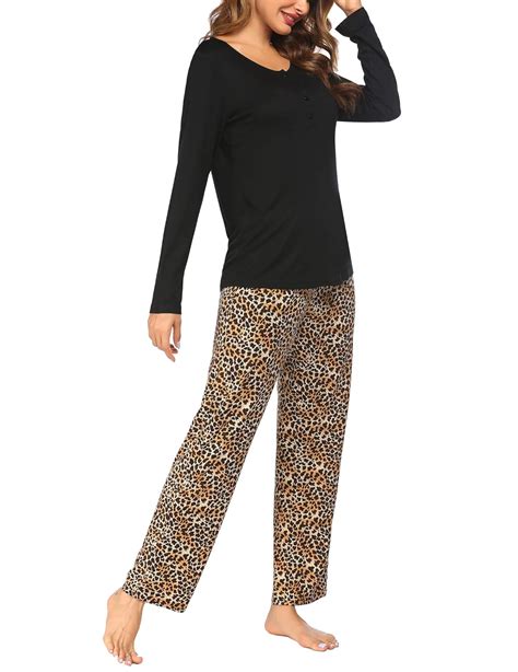 Buy Ekouaer Pajama Set Womens Sleepwear Long Sleeve Top And Striped Lounge Pants Pajamas 2 Piece